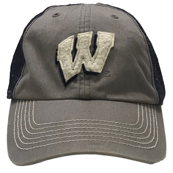 '47 Brand-University of Wisconsin Badger Fitted Ball Cap - Picture 1 of 15